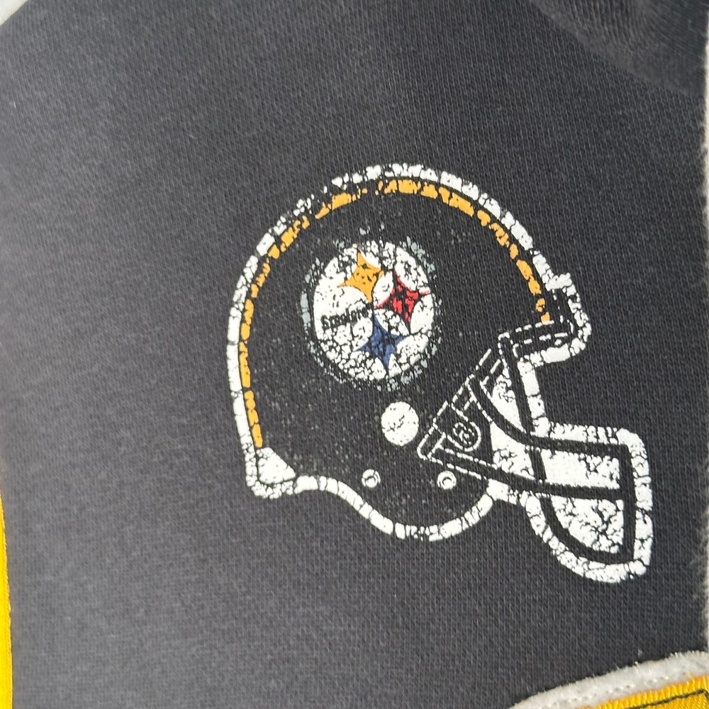 NFL Pittsburgh Steelers Football Black Full Zip Hoodie Mens Large‎ - Picture 5 of 16